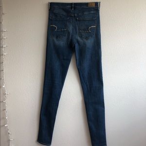 American Eagle Medium Wash Super Hi Rise Jegging